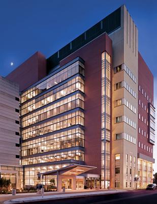 Brehm Tower at night