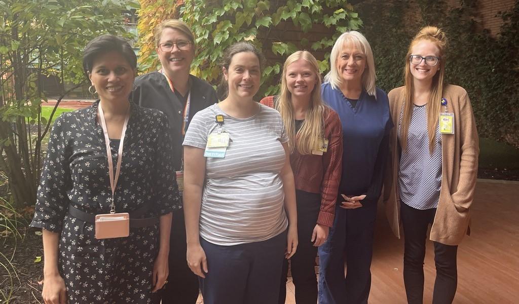 Image of the Diabetes Education Team standing together outside