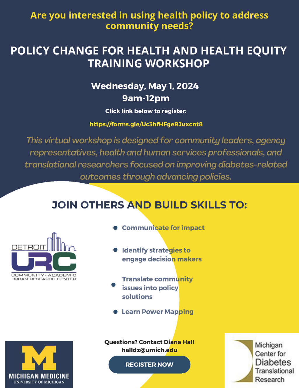 Flyer with additional details on workshop