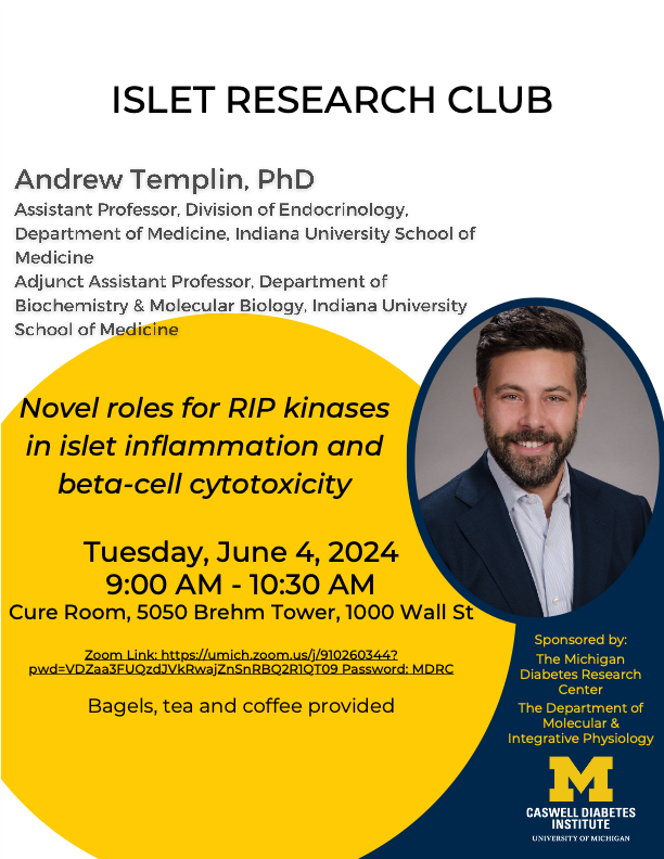 Flyer with Dr. Templin's image with talk title and information