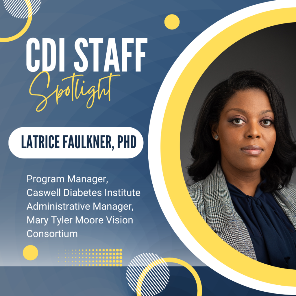 Headshot of Latrice with her name and titles displayed