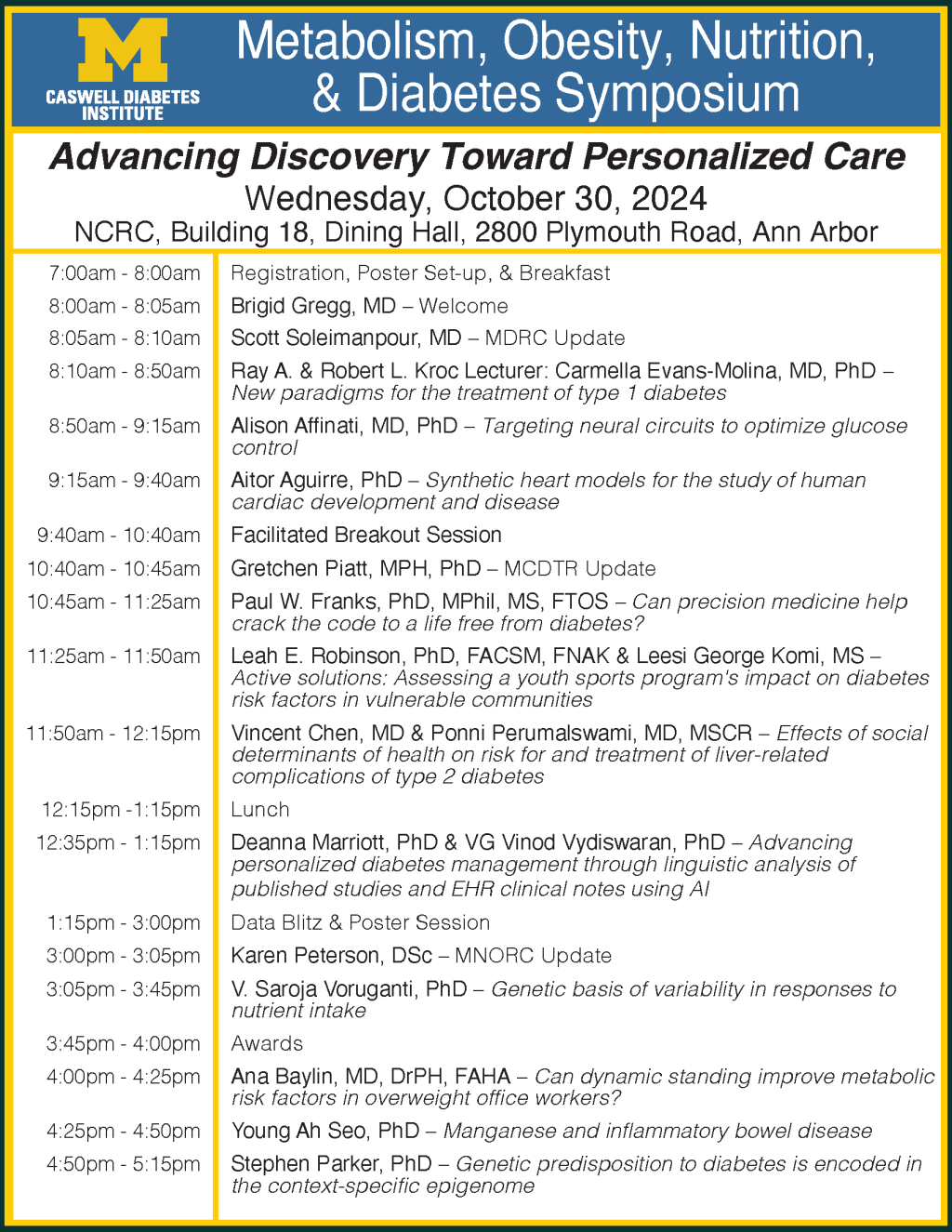 Full agenda for 2024 Symposium