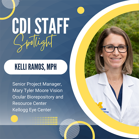 Headshot of Kellie Ramos along with job title and CDI Spotlight text