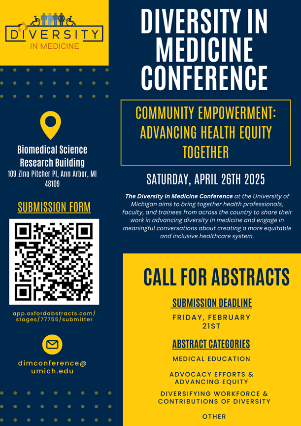 Flyer with conference date time and location
