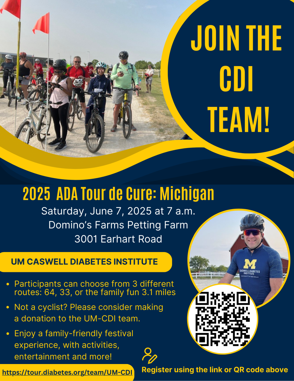 flyer with image of people on bikes with event details