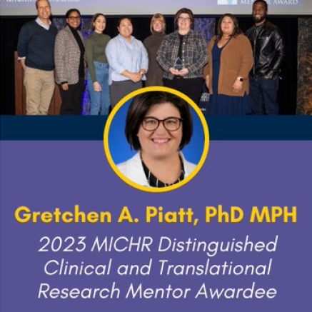 Image of Dr. Piatt and her supporters